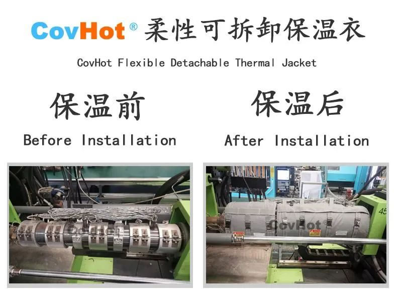 可拆式保溫套，注塑機(jī)節(jié)能利器